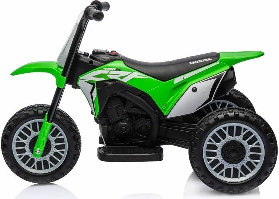 Motoçikletë elektrike lodër, Baby Mix Honda CRF 450R, tri rrota, e gjelbër