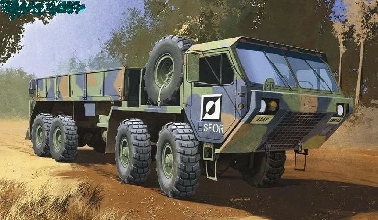 Model plastik kamioni ushtarak Academy M977 8x8, 1:72, për ndërtim