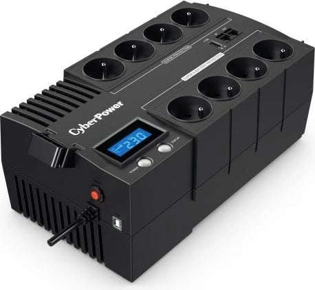 UPS CyberPower BR700ELCD-FR, 700VA/420W, me LCD, 8xFR, 1xUSB, i zi