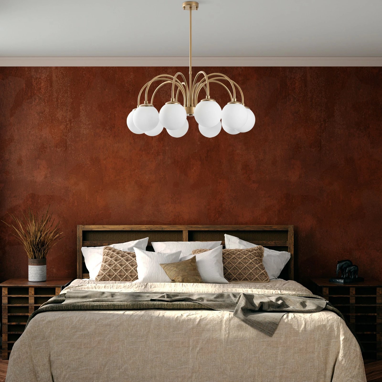 Llambadar Opviq, Sferıs, ngjyrë ari, 75cm