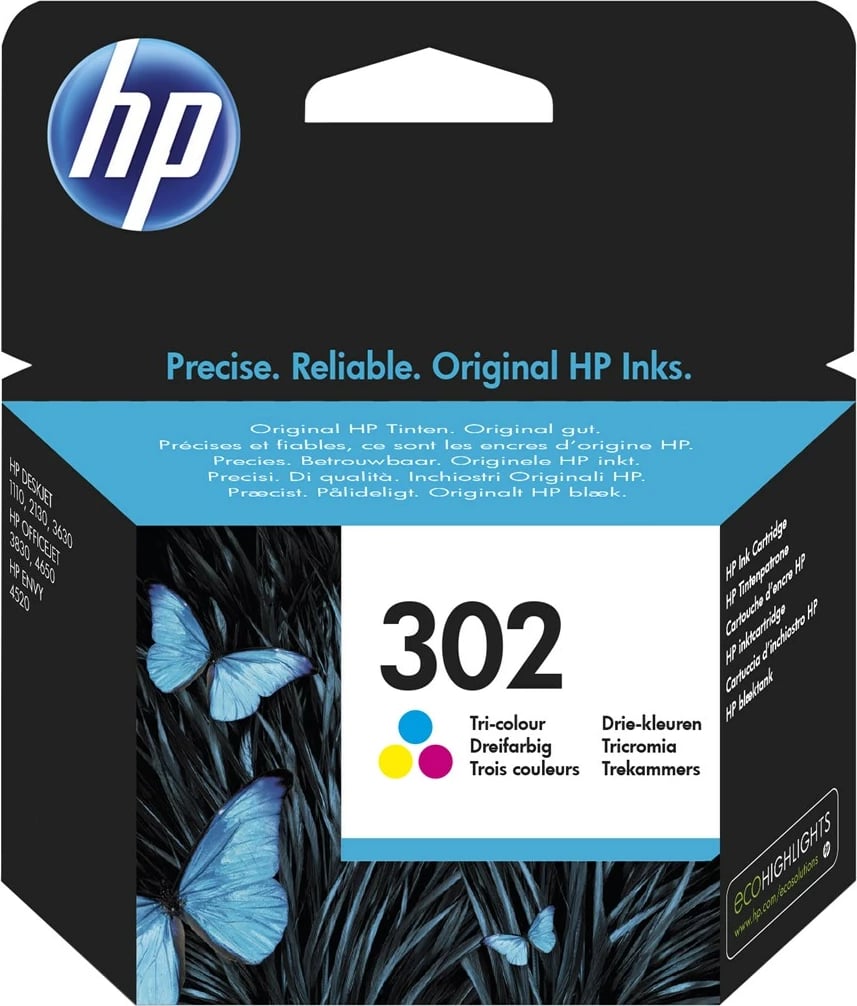 Ngjyrë për printer HP 302, tre ngjyrësh