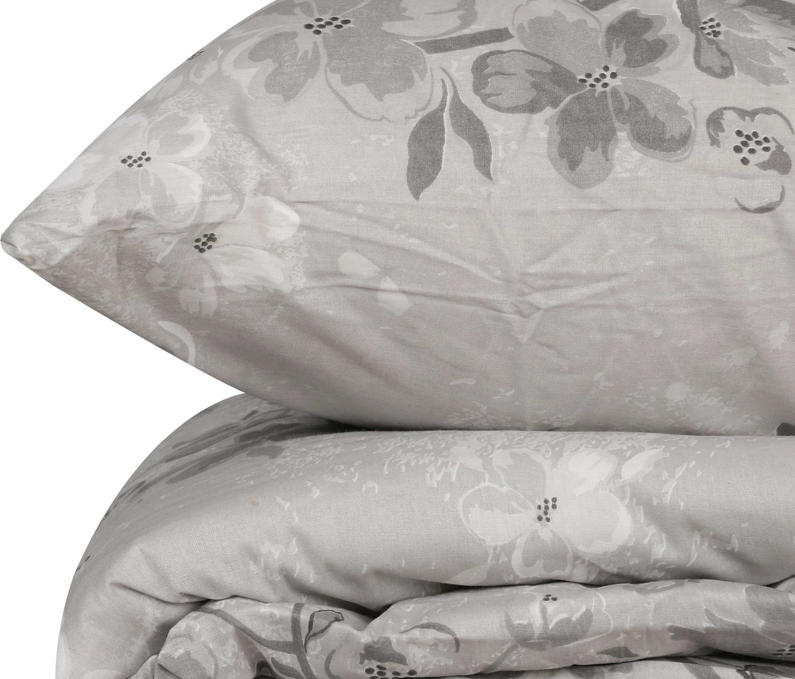 Set mbulesë për jorgan njëpersonësh Ranforce, L'essentiel, Elena, gri