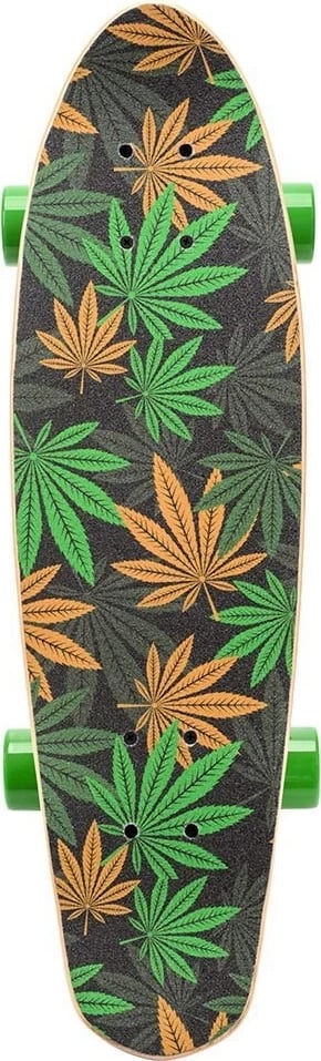 Skateboard Meteor 22595, ngjyrë jeshile-kafe-portokalli