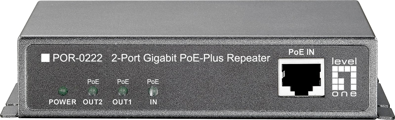 Repeater rrjeti LevelOne POR-0222, Gigabit PoE, 2 dalje PoE, i zi