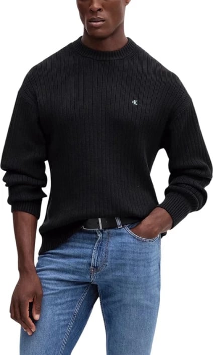 Xhemper për meshkuj Calvin Klein Jeans, i zi