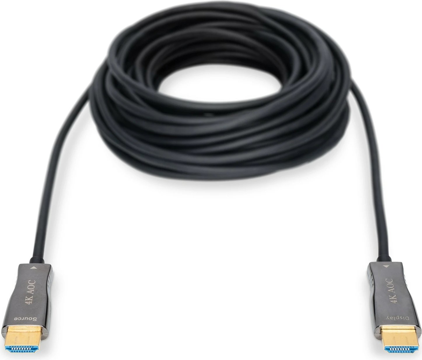 Kabllo HDMI IC Intracom DIGITUS AOC Hybrid, 15m, UHD 4K, e zezë