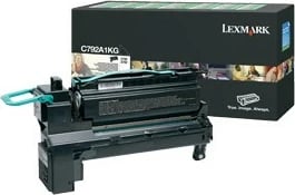 Toner Lexmark C792A1KG për C792/X792, i zi, rreth 6000 faqe