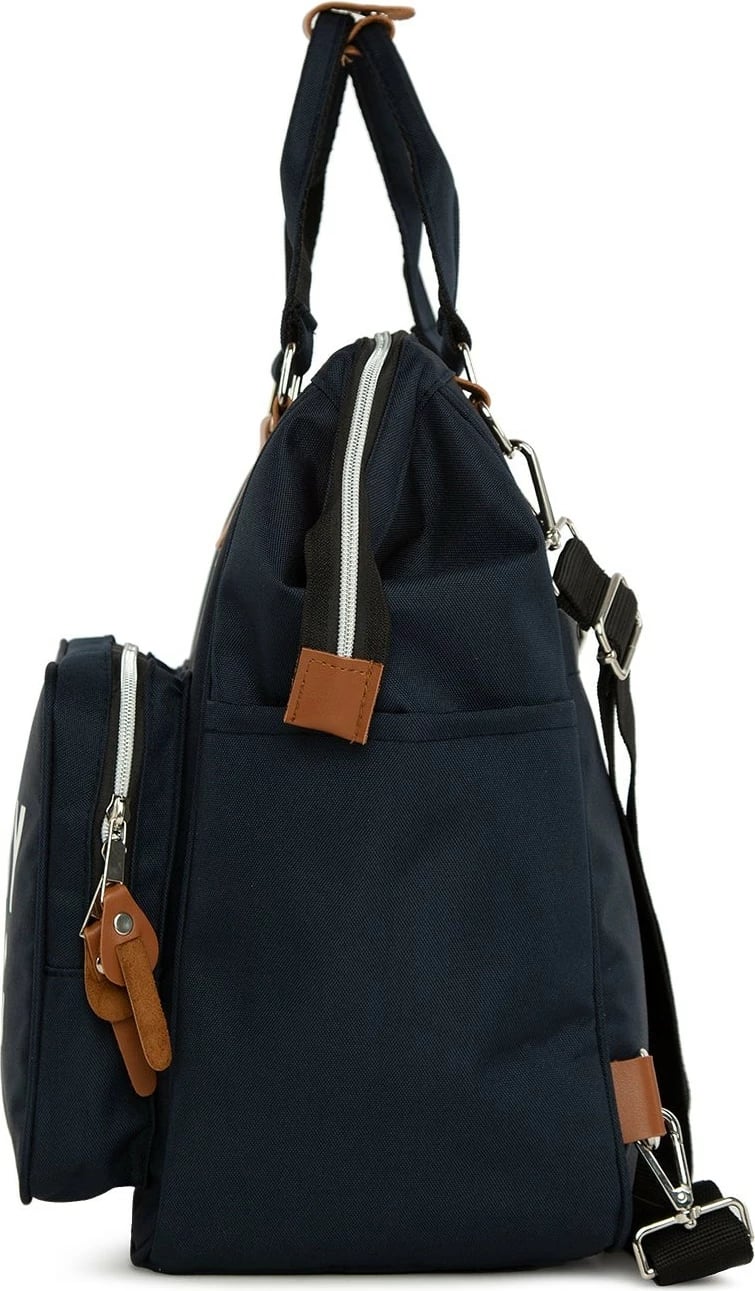 Çantë për pelena Zoozie Bags, ngjyrë e kaltër e errët, 30x38x19cm
