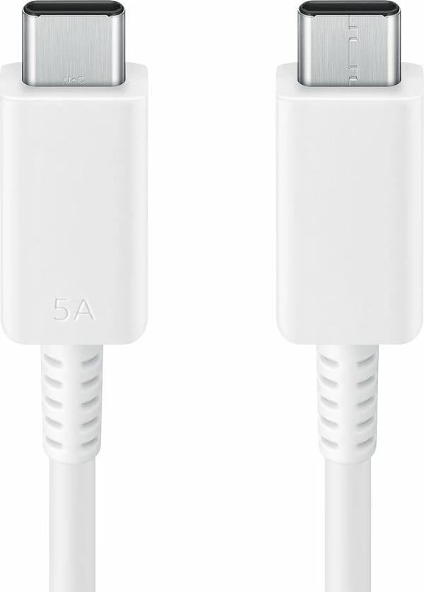 Kabllo USB-C në USB-C Samsung EP-DX510JWEGEU, 1.8m, 5A, e bardhë Kabllo USB-C në USB-C Samsung EP-DX510JWEGEU, 1.8m, 5A, e bardhë