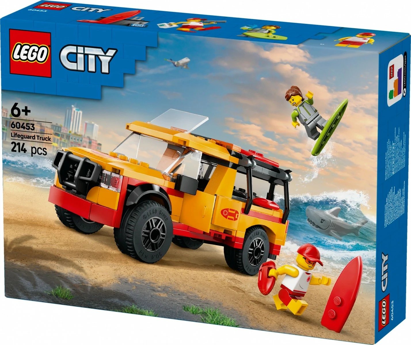 Set ndërtimi LEGO City 60453 Beach Rescue Van, 214 pjesë, plastikë
