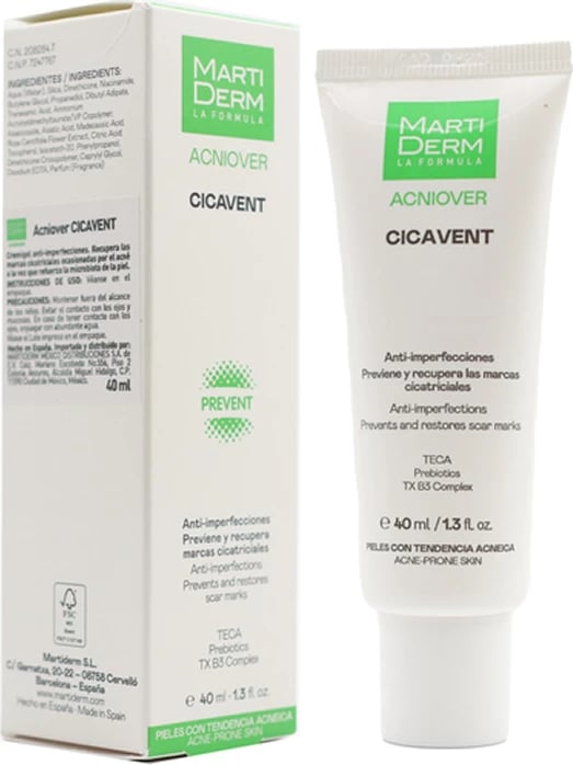 Krem fytyre MartiDerm Acniover Cicavent 40ml