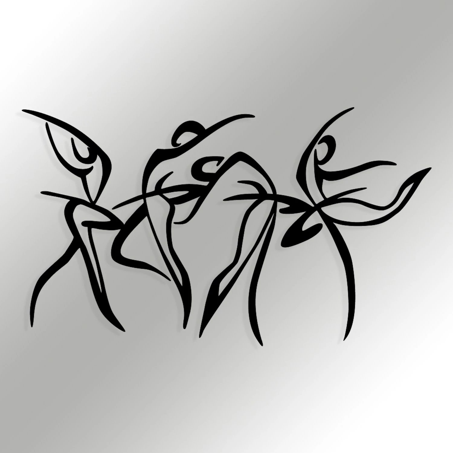 Aksesor dekorativ metalik për mur Wallity, Felicita M, ngjyrë e zezë