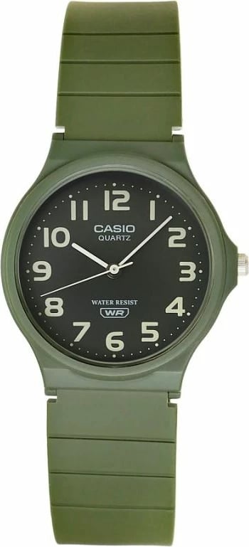 Orë dore femra Casio MQ-24UC-3BEF, e gjelbër, me kuti