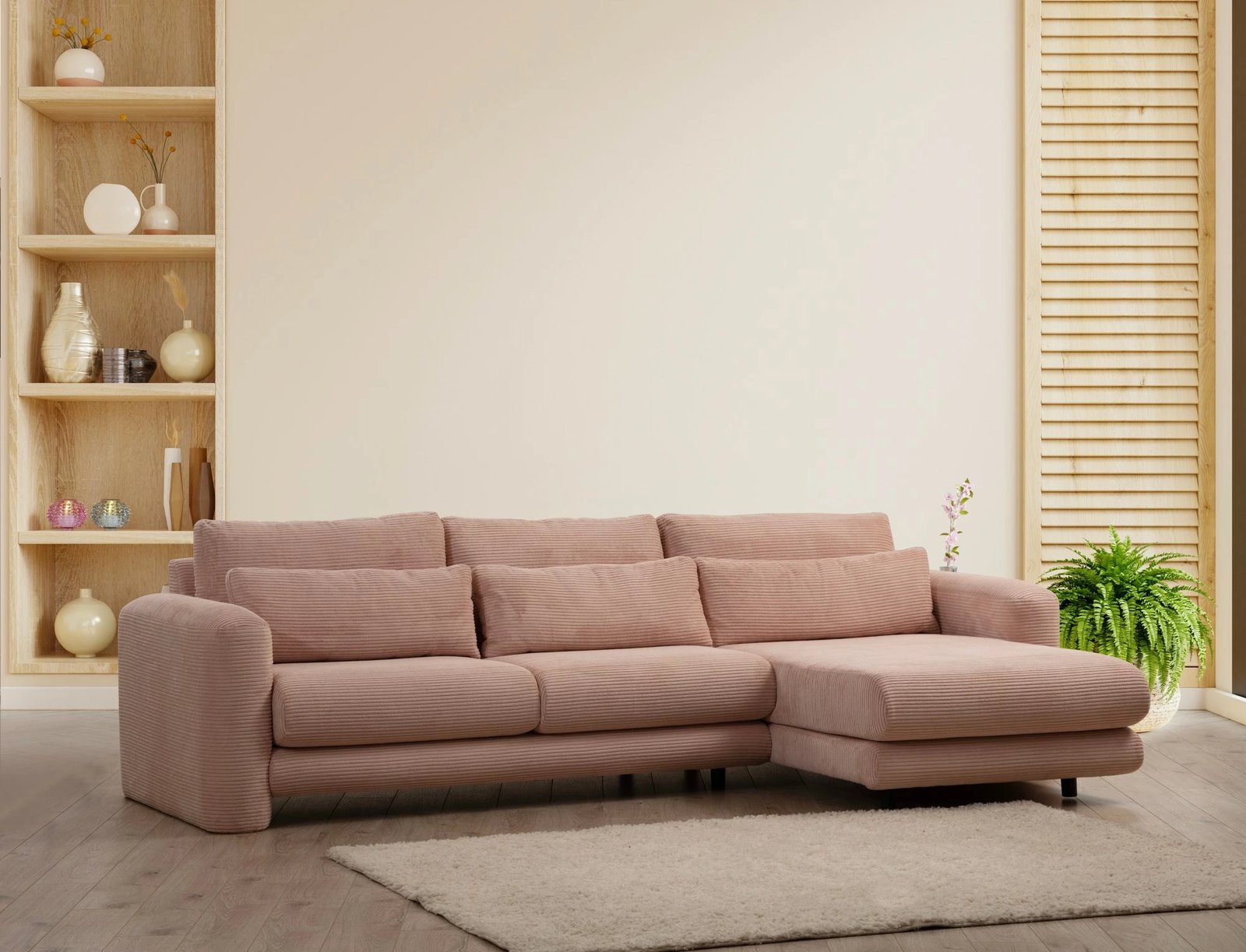 Këndare Lily, kënd i djathtë, ngjyrë rozë