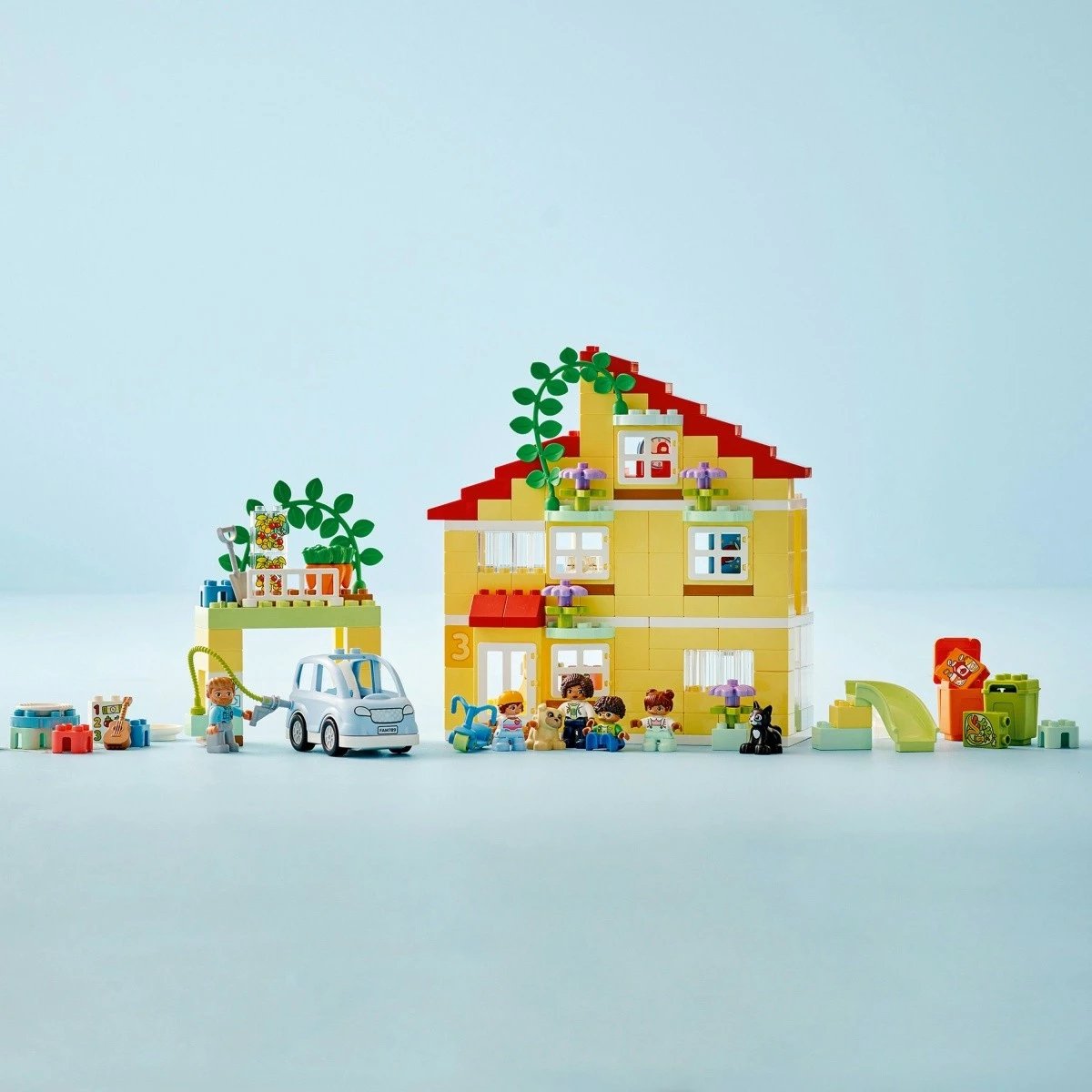 Set lodrash LEGO DUPLO Family House 3 in 1, 218 pjesë, plastikë, për fëmijë 3+