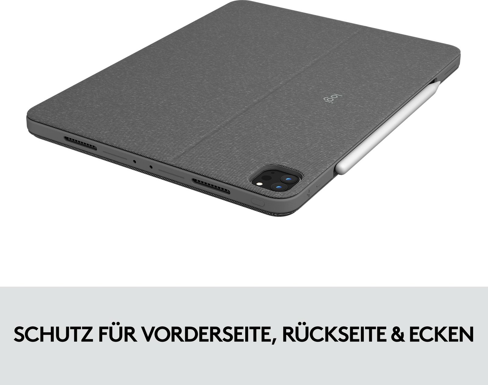 Mbështjellës me tastierë Logitech Combo Touch për iPad Pro 12.9, QWERTZ, Oxford Grey