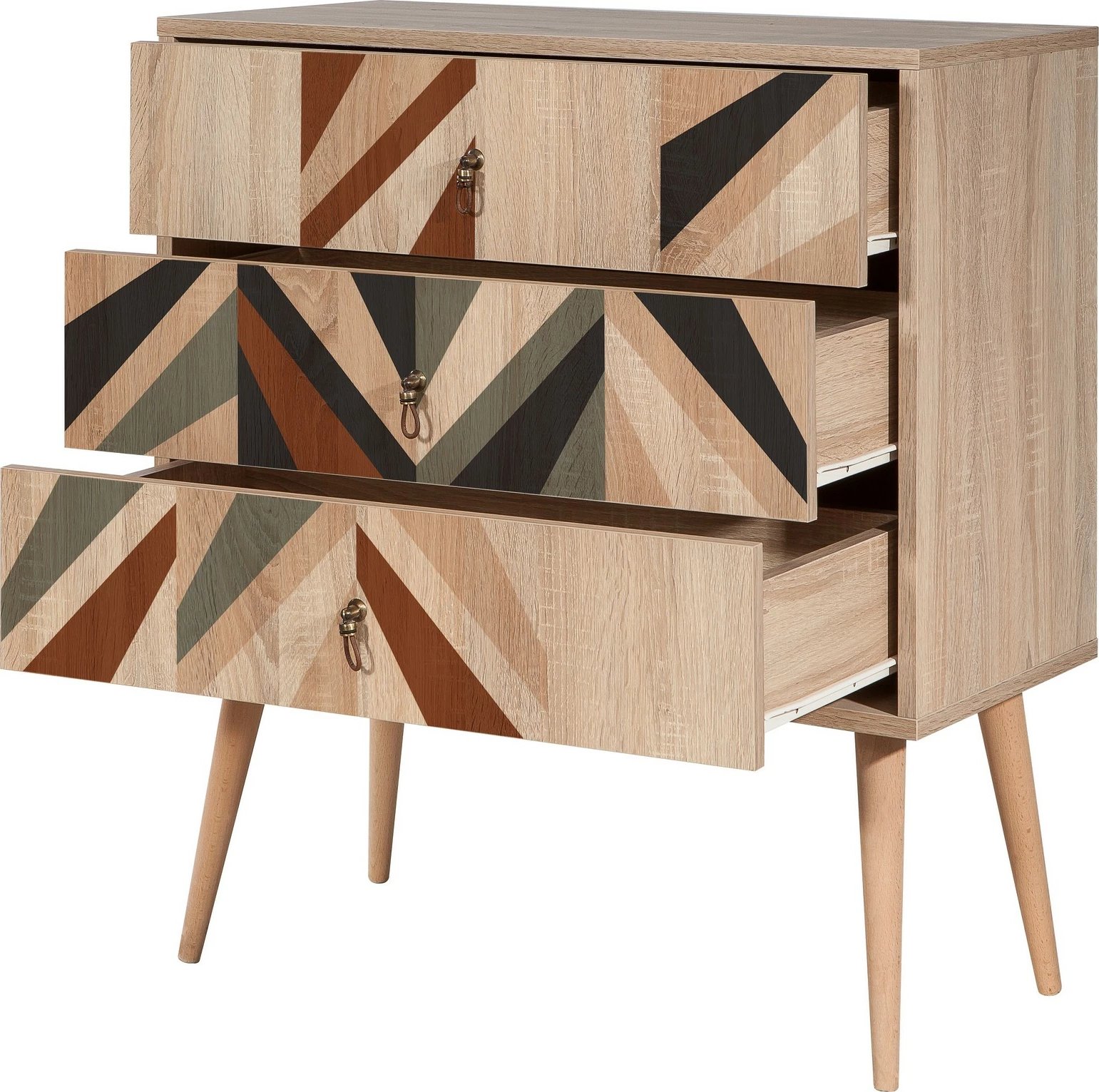 Komodë Hanah Home, City Trio Triangle, shumëngjyrëshe
