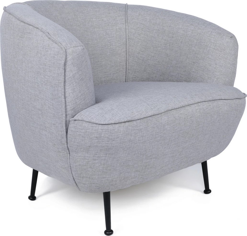 Karrige Wing Atelier del Sofa, Piccoli (Bony), lino, ngjyrë gri e çelët