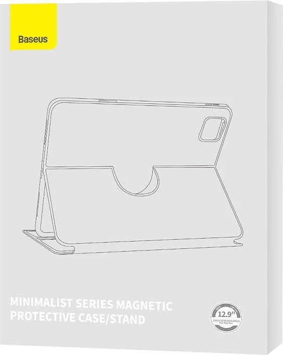 Mbështjellës magnetik për tablet Baseus Minimalist Series, ARJS040813, për iPad Pro 12.9", gri e lehtë