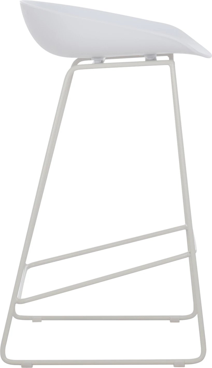 Karrige për bar FH9299.01, e bardhë, lartësi mesatare, 44x44x74, set prej 2 copë