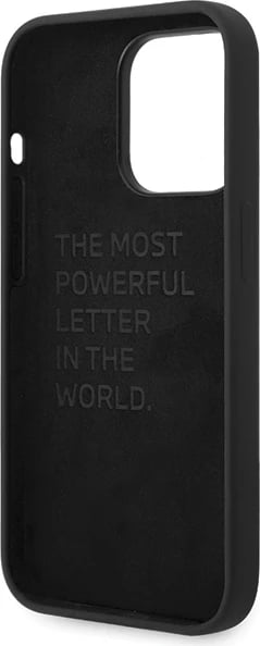 Mbështjellës BMW Silicone Pattern për iPhone 15 Pro Max, i zi