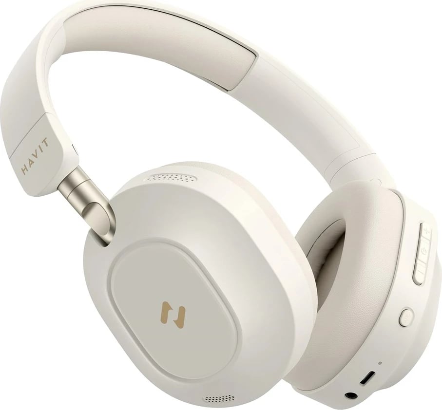 Kufje HAVIT H668BT pa tela, Bluetooth, Active Noise Canceling, bezhë