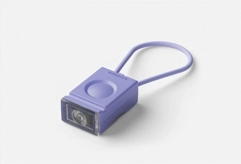 Dritë për biçikletë BOOKMAN Block Light Front 50lm, vjollcë
