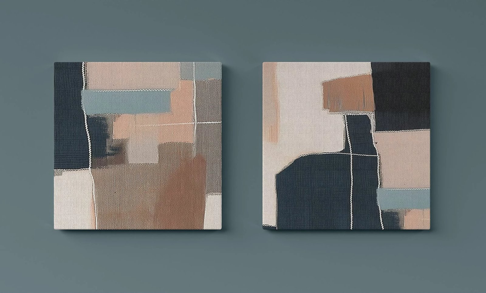 Pikturë dekorative në kanavacë (2 copë), Wallity, ASR_CNVS25 - 18 - 30x30cm