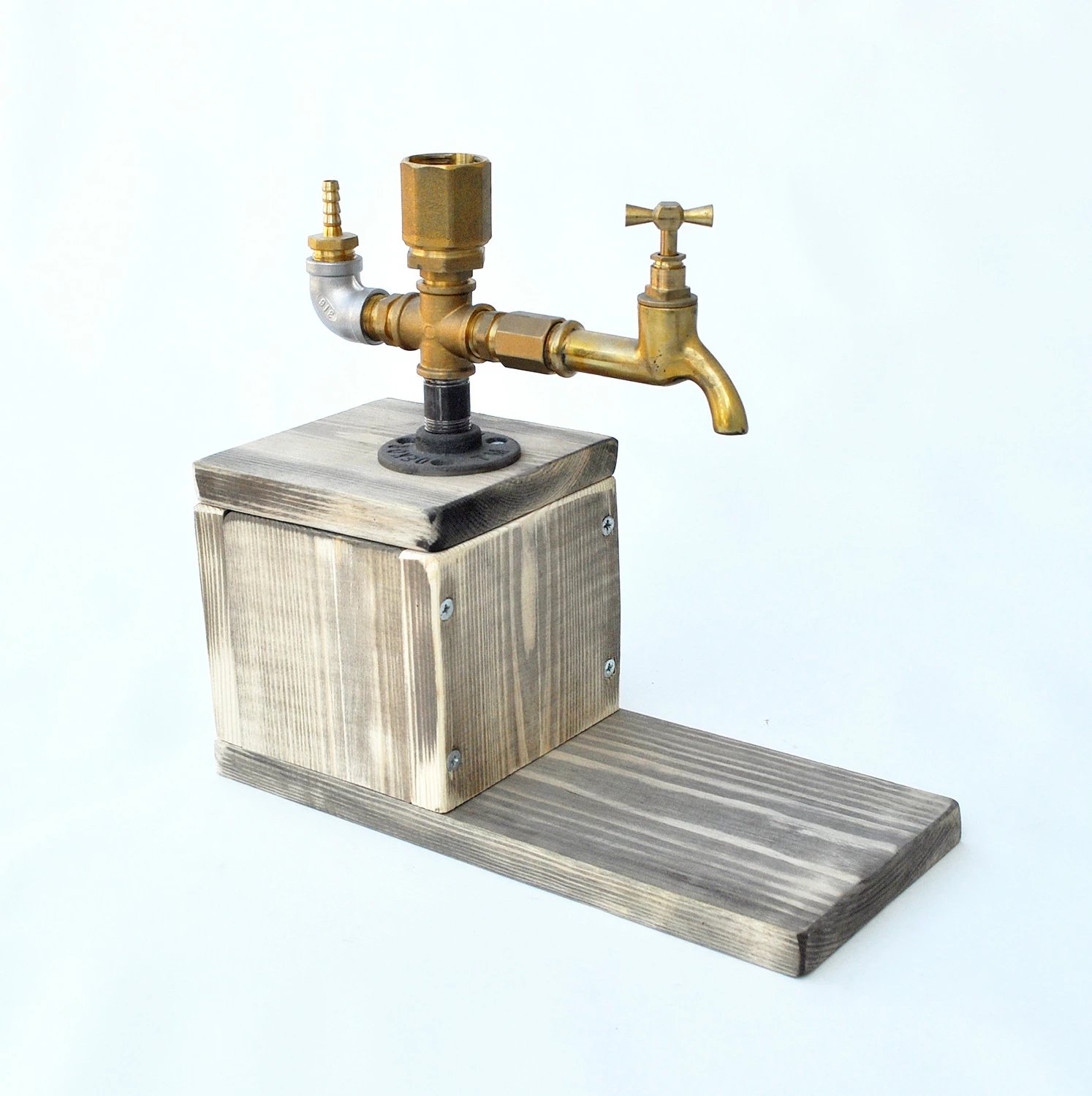 Dispenser pijesh Hanah Home, Dsp005, ngjyrë arre dhe ari