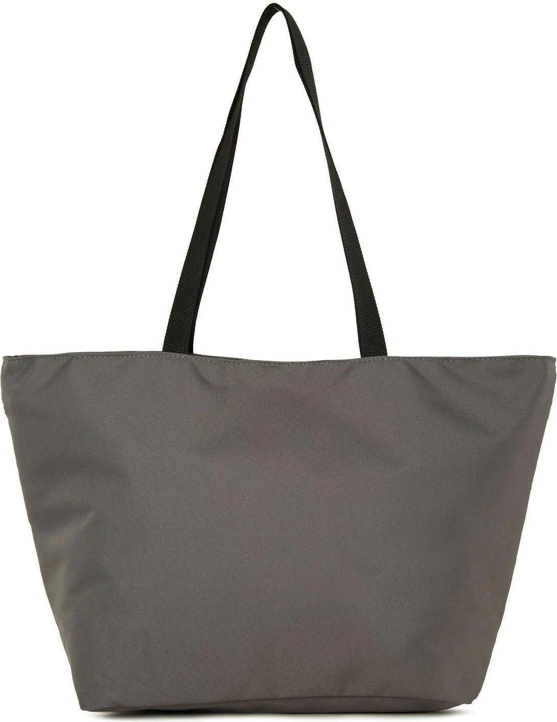 Çantë shpatullash e madhe, material parashute, ngjyrë gri, Zoozie Bags, M000008437