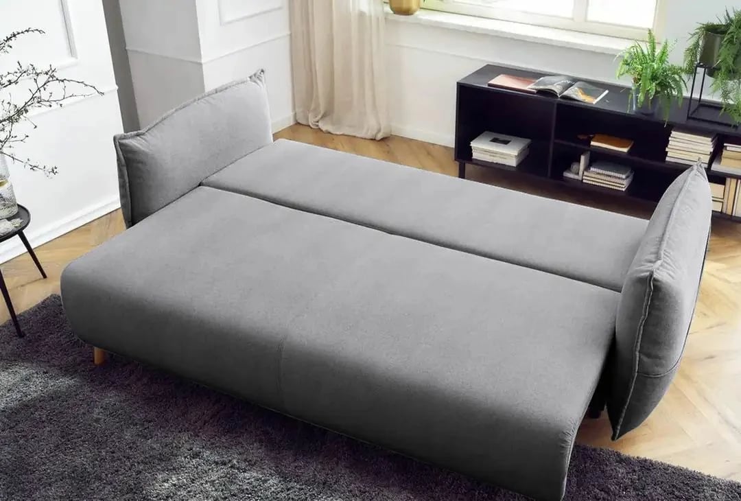 Divan-krevat treshe, Atelier del Sofa, Puffy, gri