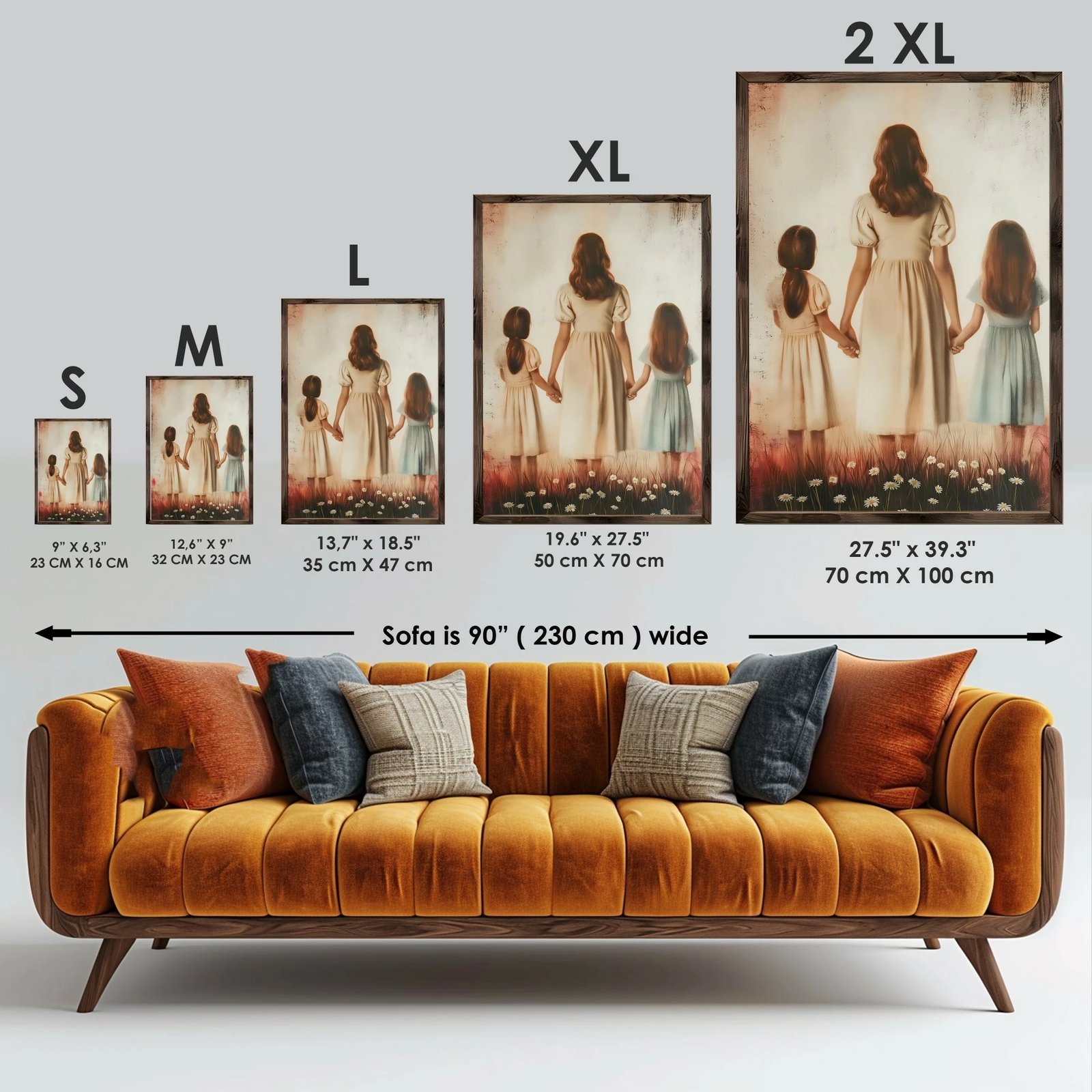 Pikturë dekorative me kornizë, MDF, shumëngjyrëshe, GE221-L