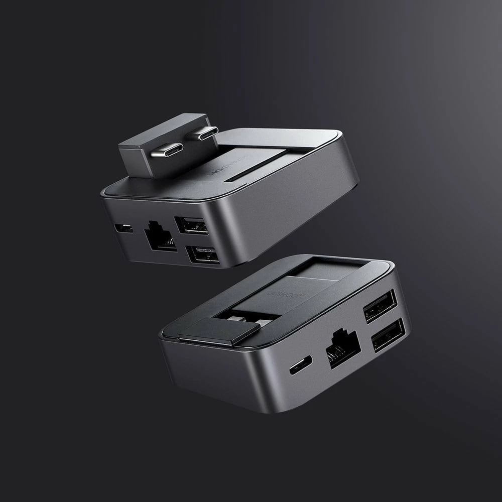 HUB multifunksional Joyroom S-H121, për MacBook Pro, 8 porta, Thunderbolt 3, Gri
