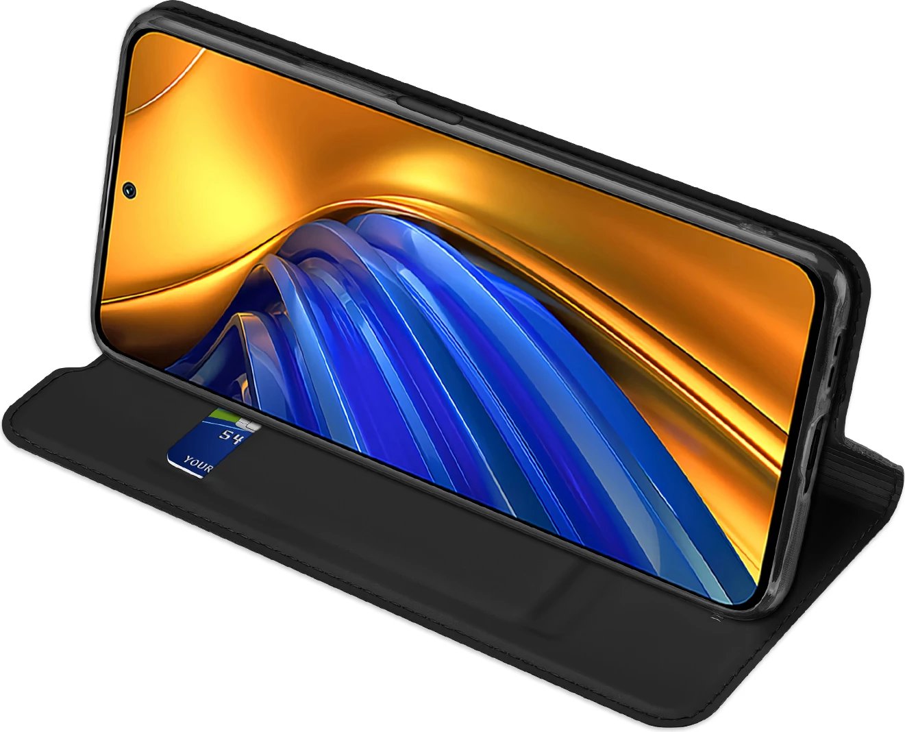 Mbështjellës Dux Ducis Skin Pro për Xiaomi Poco F4 5G, me kapak, i zi Mbështjellës Dux Ducis Skin Pro për Xiaomi Poco F4 5G, me kapak, i zi
