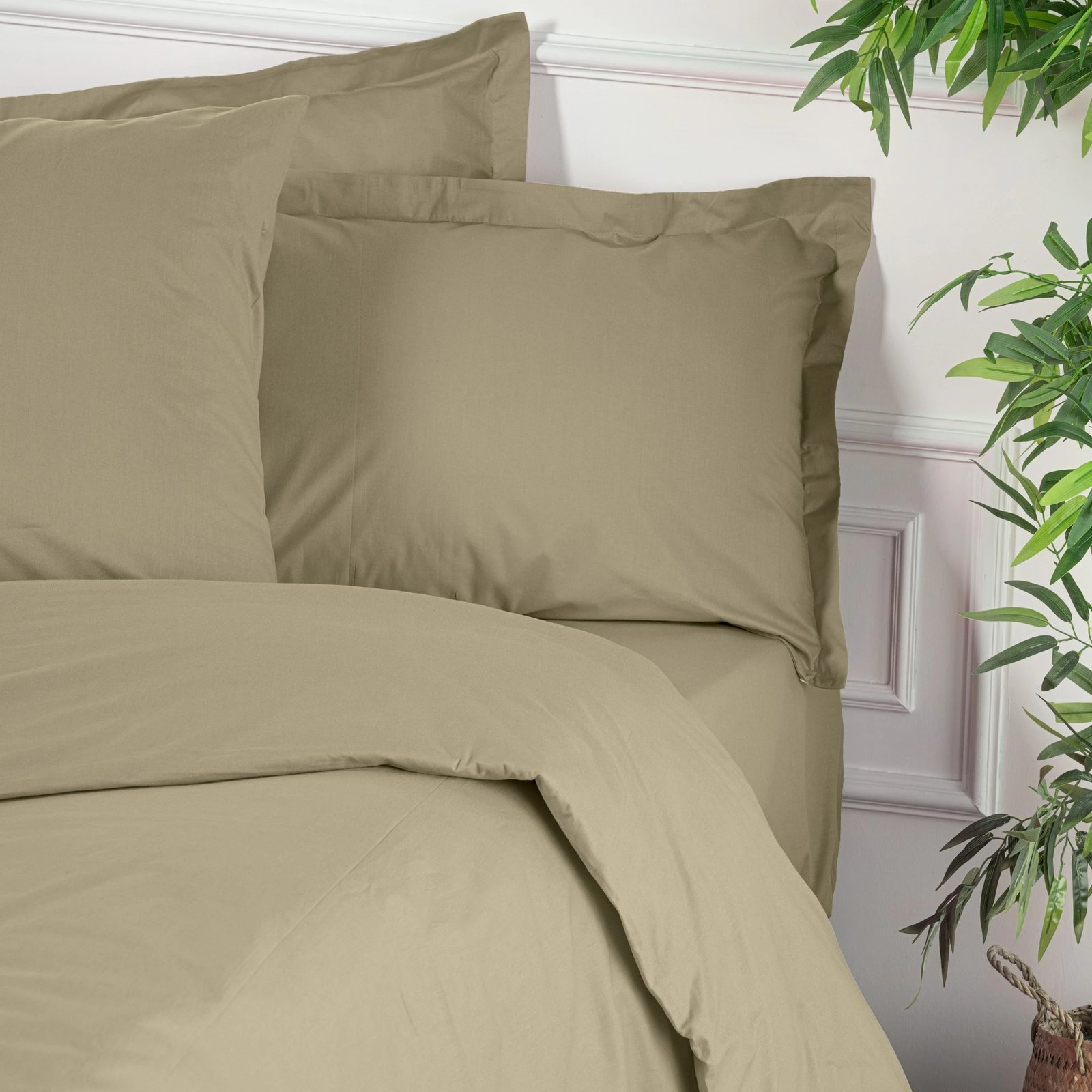 Mbulesë jorgan për dopio, ranforce, ngjyrë bezhë, L'essentiel, 200x200cm Mbulesë jorgan për dopio, ranforce, ngjyrë bezhë, L'essentiel, 200x200cm