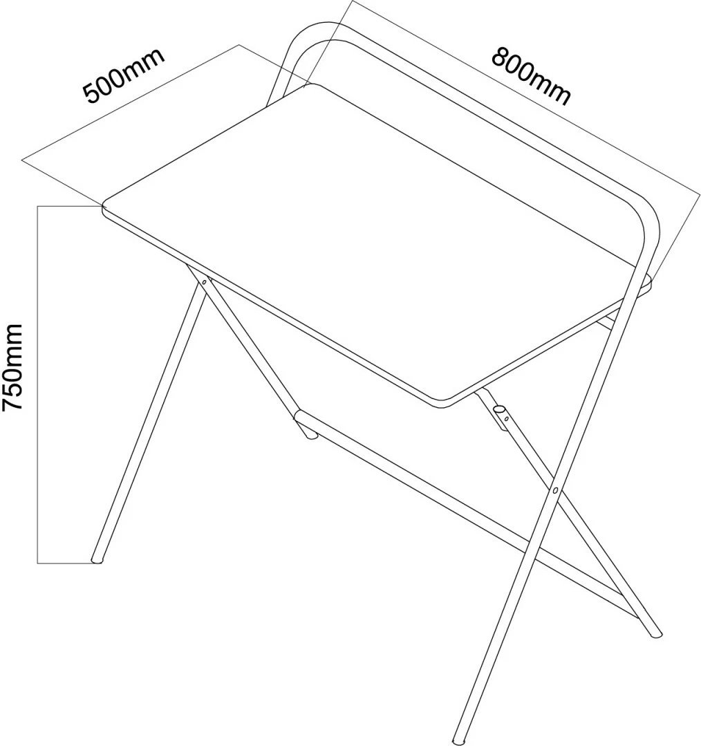 Tavolinë multifunksionale, Maclean, MC-127 B, 80x50x75 cm, ngarkesë 50 kg, zezë-kafe