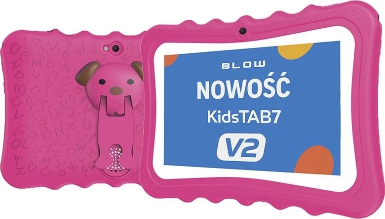 Tablet BLOW KidsTAB7 V2, 7", 4/32GB, Android 14, rozë, mbështjellës për fëmijë