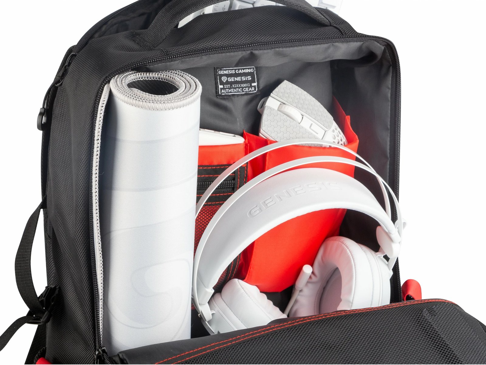 Çantë shpine Genesis Pallad 410, 15.6", rezistente ndaj ujit, e zezë