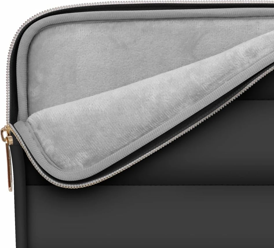Kasë laptopi Tech-Protect Puffy 15-16", set me çantë për aksesorë, e zezë