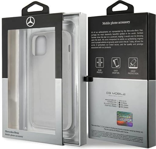 Mbështjellës Mercedes MEHCP12SCLCT për iPhone 12 mini 5.4", Transparent