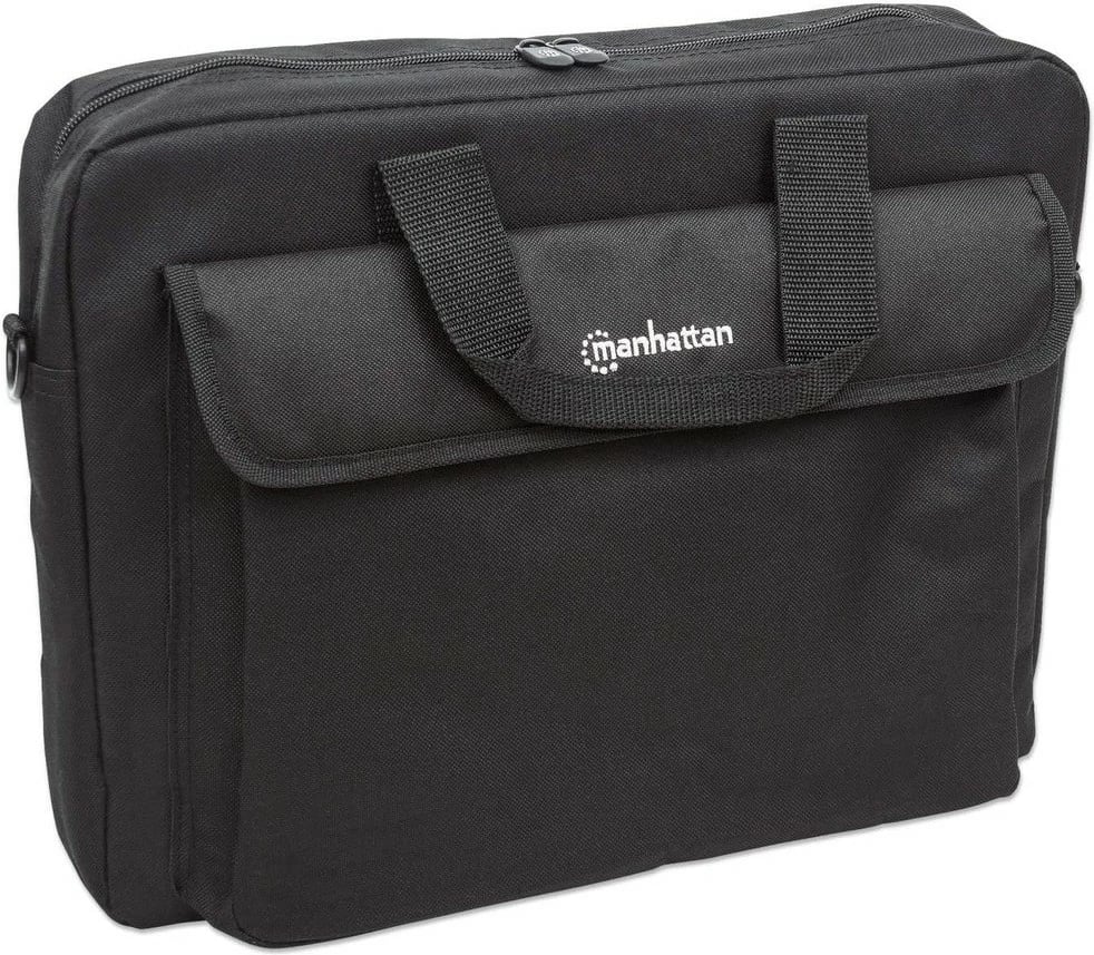 Mbështjellës laptop Manhattan London 15.6 inç, i zi, me rrip supi