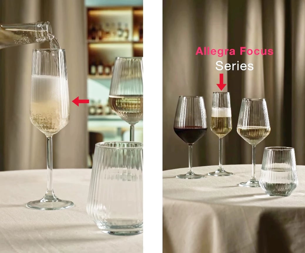  Allegra Focus, set me 6 gota për shampanjë, 195 ml