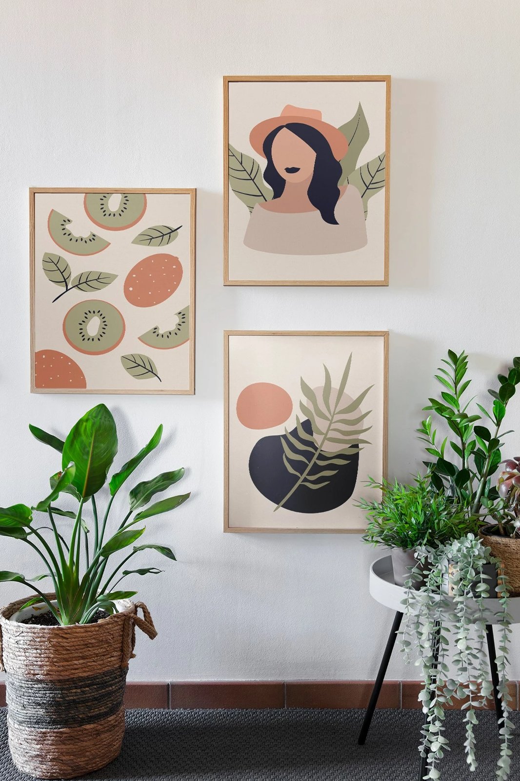 Pikturë dekorative me kornizë (3 copë), Wallity, 3Dartsohoset93