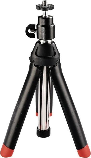 Tripod Hama Multi 4-in-1, 4601, mini, 20-90 cm, i zi me të kuqe