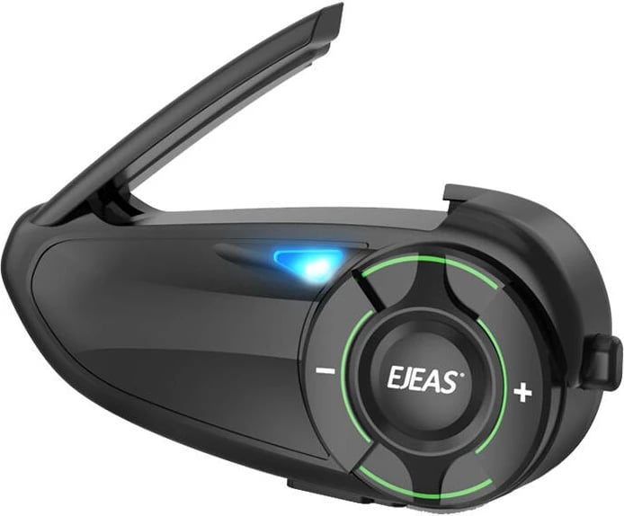 Interkom për motoçikletë EJEAS Q8, Bluetooth 5.1, IP67, i zi