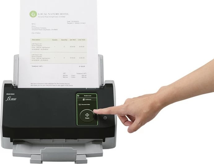 Skaner Ricoh fi-8040, 210 x 297 mm, 600 x 600 DPI, 24 bit, 8 bit, 40 ppm, 80 ipm Skaner Ricoh fi-8040, 210 x 297 mm, 600 x 600 DPI, 24 bit, 8 bit, 40 ppm, 80 ipm