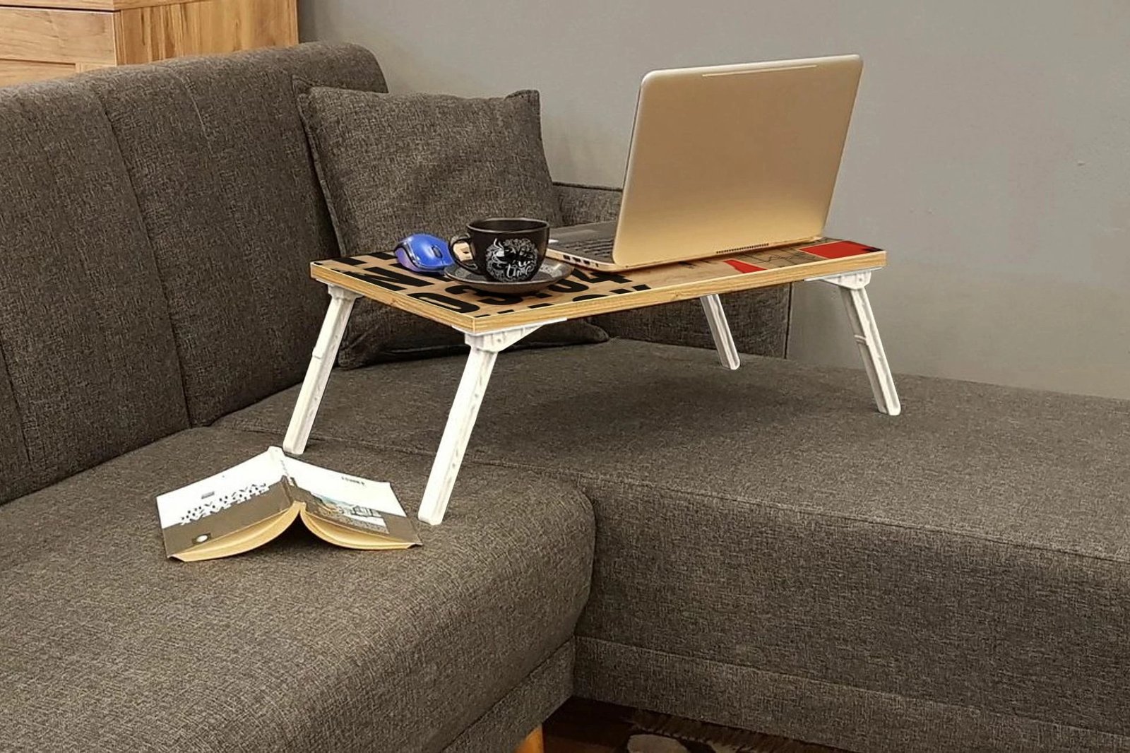 Tavolinë laptopi qëndruese, Hanah Home Gusto 766, ngjyrë Atlantic