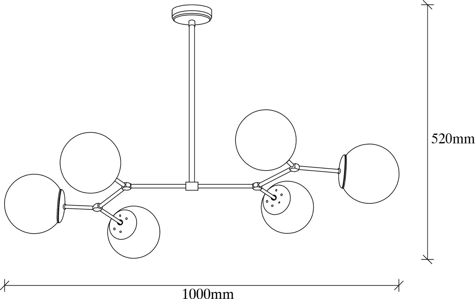 Llambadar Opviq, Damar - 6321, ngjyrë e zezë dhe e bardhë