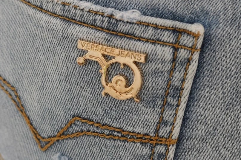 Xhinse për femra Versace Jeans, të kaltërta