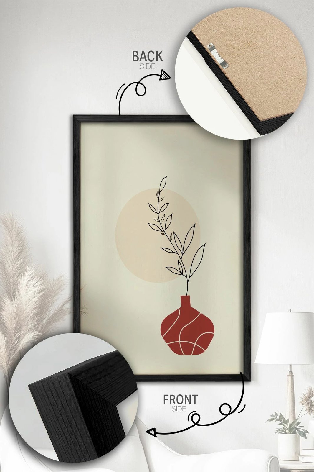 Pikturë dekorative me kornizë (3 copë), Wallity, Ersy3Syhcrv9